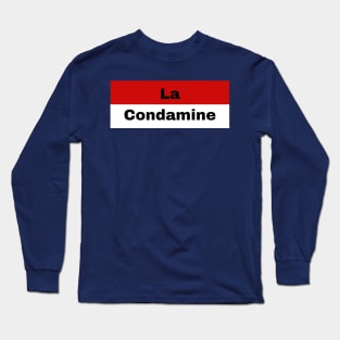 La Condamine City in Monaco Flag Long Sleeve T-Shirt